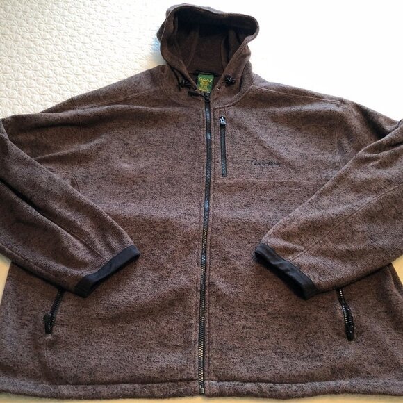 Cabela's Hooded Sweater/Sweatshirt, Color choc. Brown, Zip Up Hooded, Size XXL - Picture 1 of 10
